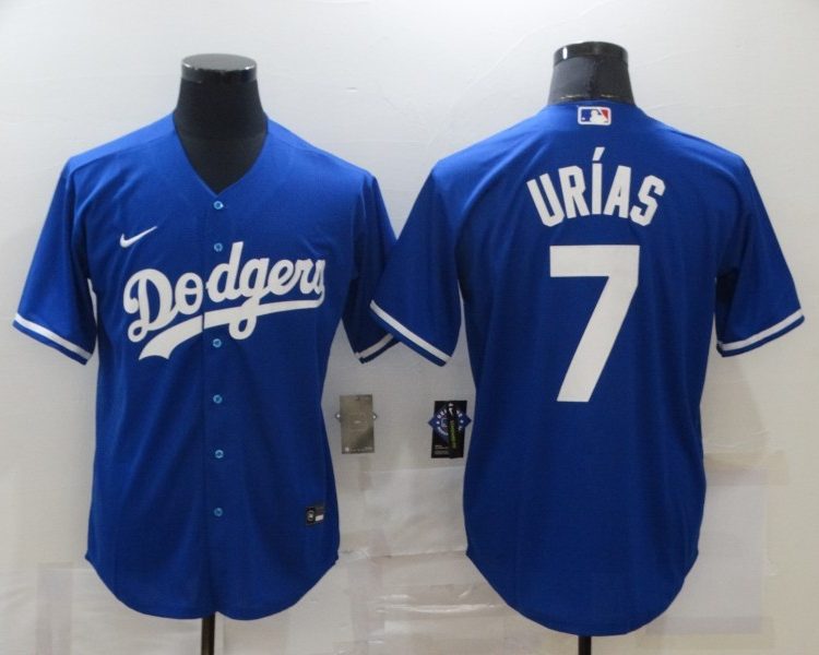 Men's Los Angeles Dodgers Julio Urias #7 Blue Baseball Jersey