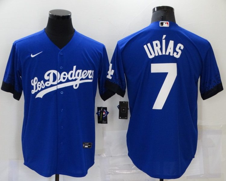 Men's Los Angeles Dodgers Julio Urias #7 Blue Jersey