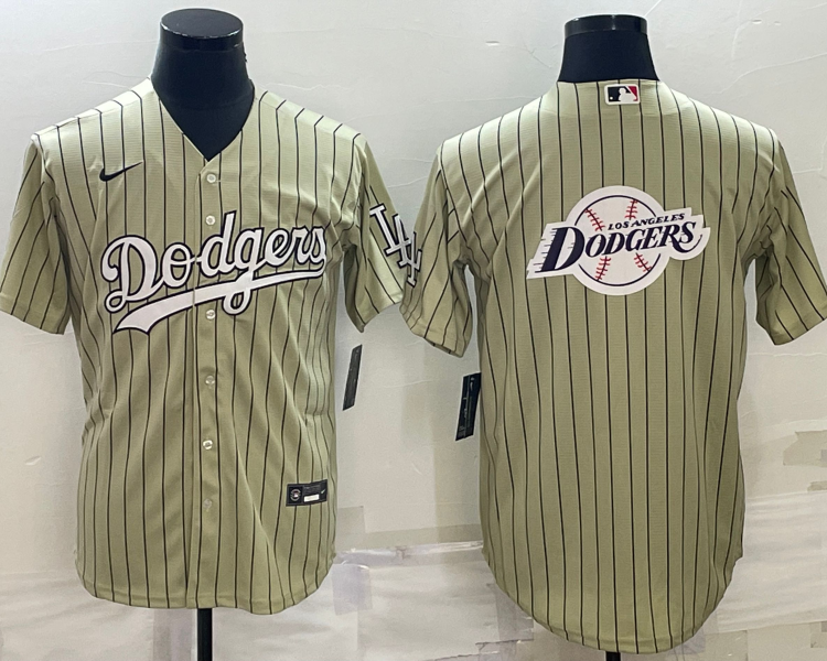 Men's Los Angeles Dodgers khaki Jersey