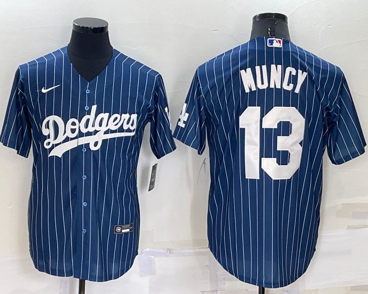 Men's Los Angeles Dodgers Max Muncy #13 Blue Authentic Jersey