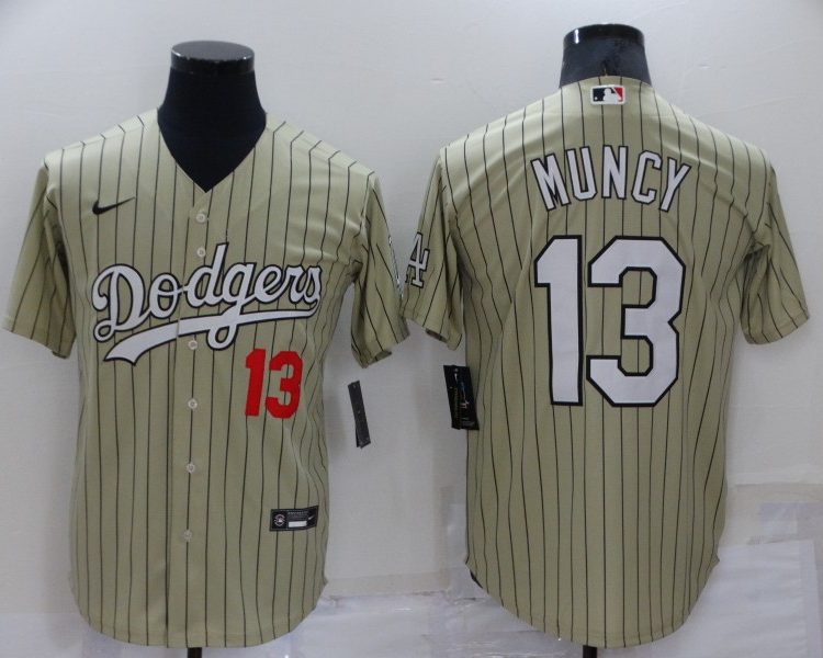 Men's Los Angeles Dodgers Max Muncy #13 Gold Baseball Jersey