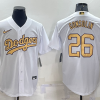 Men's Los Angeles Dodgers Tony Gonsolin #26 White Baseball Jersey