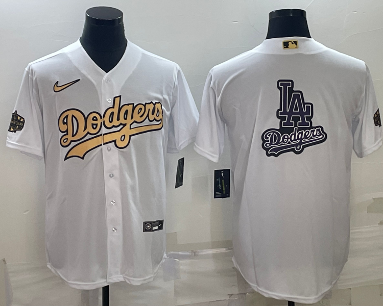 Men's Los Angeles Dodgers White Blank Jersey