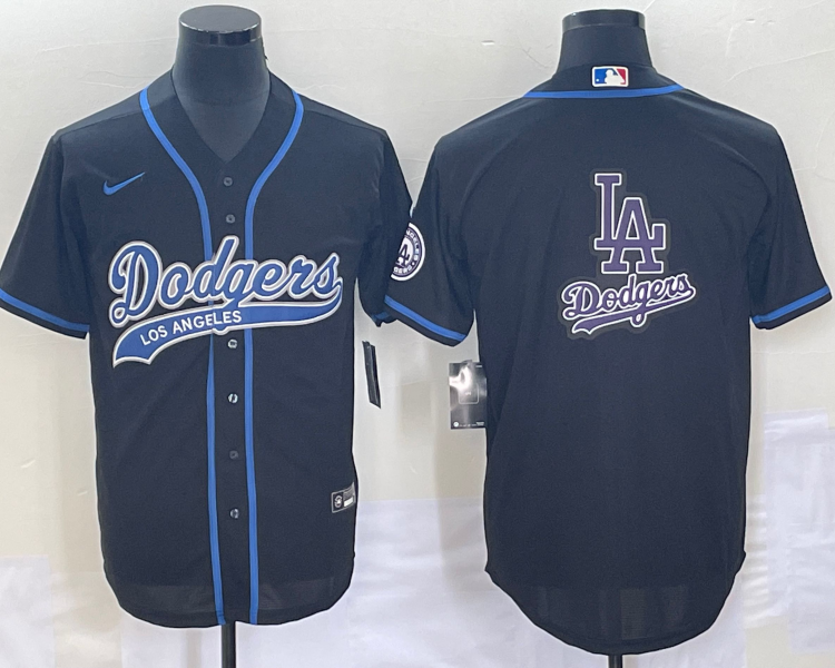 Men's Los Angeles Dodgers Black Team Jersey Joint Edition