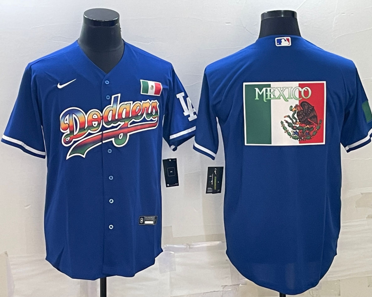 Men's Los Angeles Dodgers Blue Alternate Name Jersey