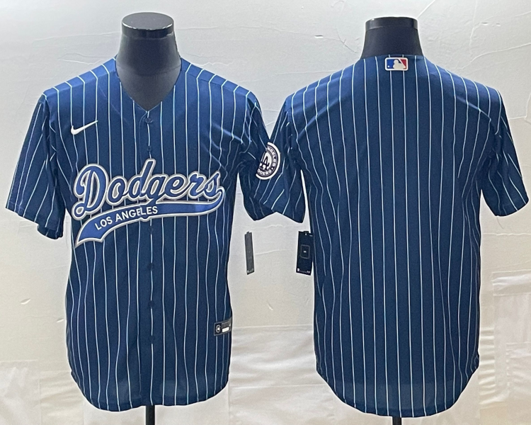 Men's Los Angeles Dodgers Blue Blank Jersey Joint Edition