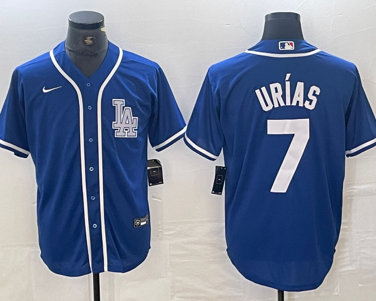 Men's Los Angeles Dodgers Julio Urias #7 Blue Limited Jersey