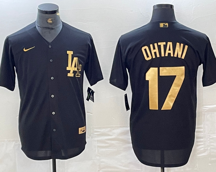 Men's Los Angeles Dodgers Shohei Ohtani #17 Black Alternate Limited Jersey