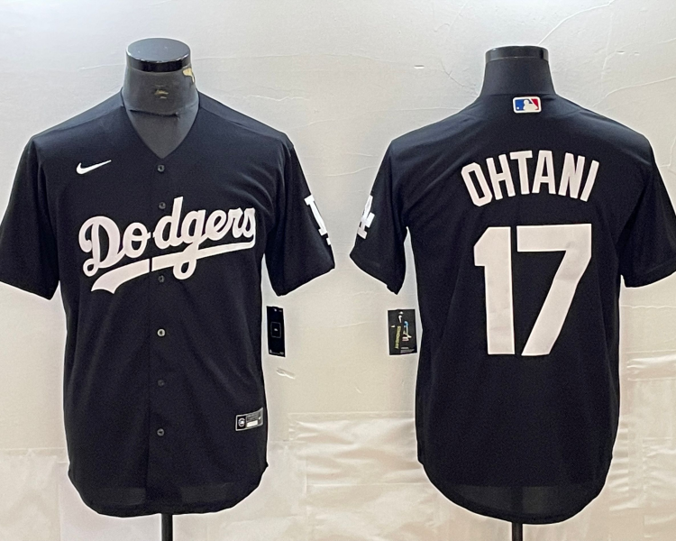 Men's Los Angeles Dodgers Shohei Ohtani #17 Black Jersey