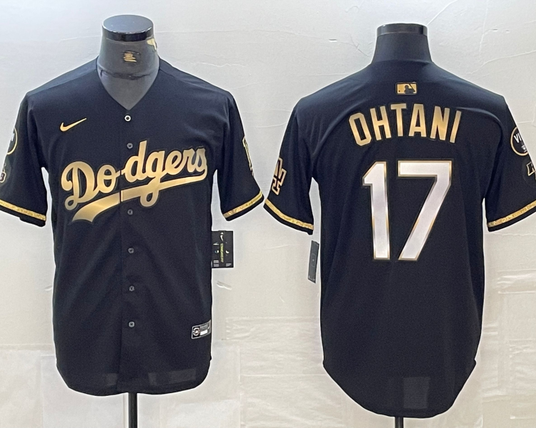 Men's Los Angeles Dodgers Shohei Ohtani #17 Black Limited Jersey
