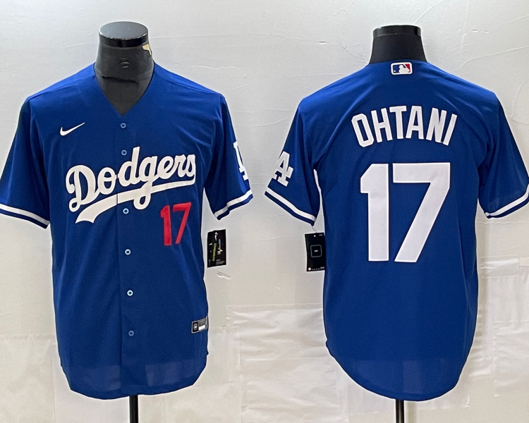 Men's Los Angeles Dodgers Shohei Ohtani #17 Blue Jersey