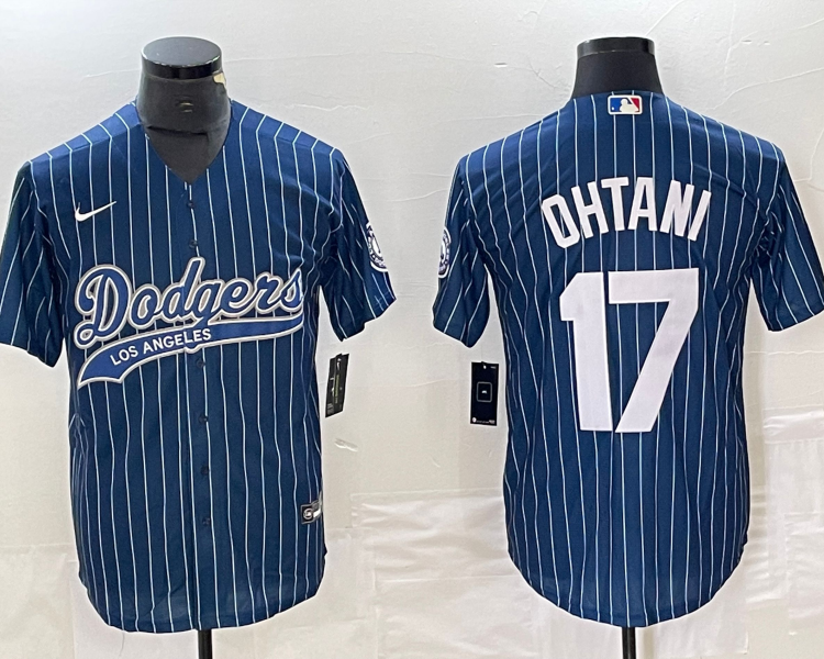 Men's Los Angeles Dodgers Shohei Ohtani #17 Blue Jersey Joint Edition