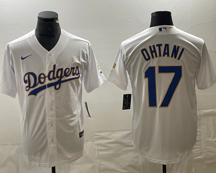 Men's Los Angeles Dodgers Shohei Ohtani #17 White Alternate Jersey