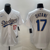 Men's Los Angeles Dodgers Shohei Ohtani #17 White Authentic Team Jersey