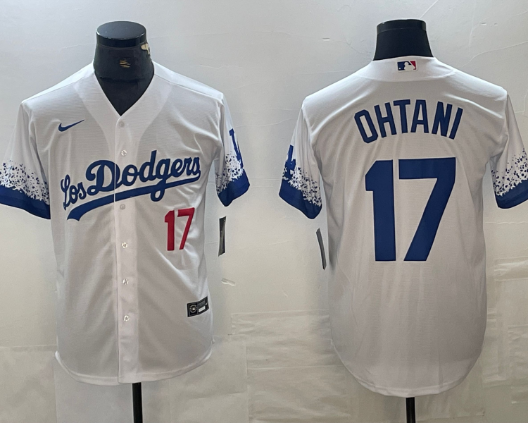 Men's Los Angeles Dodgers Shohei Ohtani #17 White Jersey
