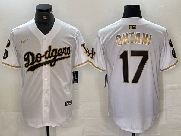 Men's Los Angeles Dodgers Shohei Ohtani White Alternate Jersey