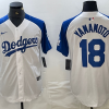 Men's Los Angeles Dodgers Yoshinobu Yamamoto #18 White Authentic Jersey
