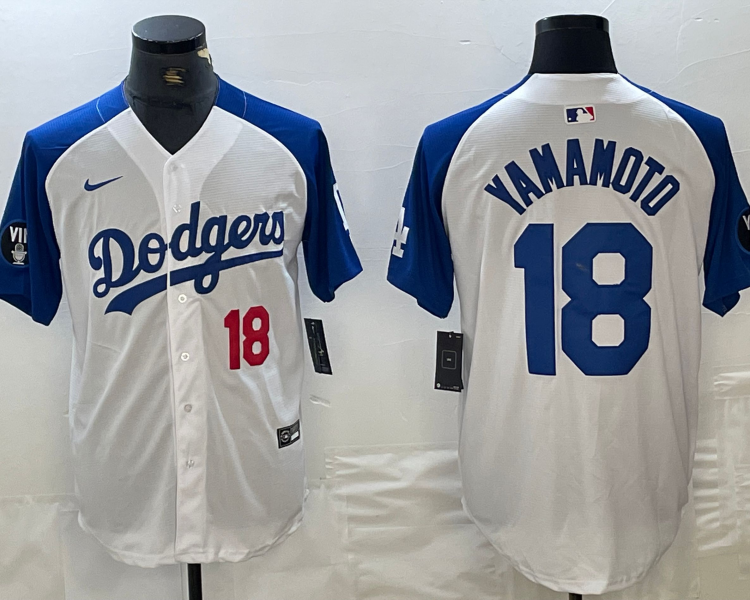 Men's Los Angeles Dodgers Yoshinobu Yamamoto #18 White Authentic Jersey