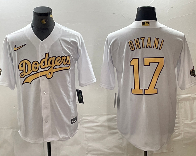 Men's Los Angeles Dodgers #17 Shohei Ohtani White Jersey