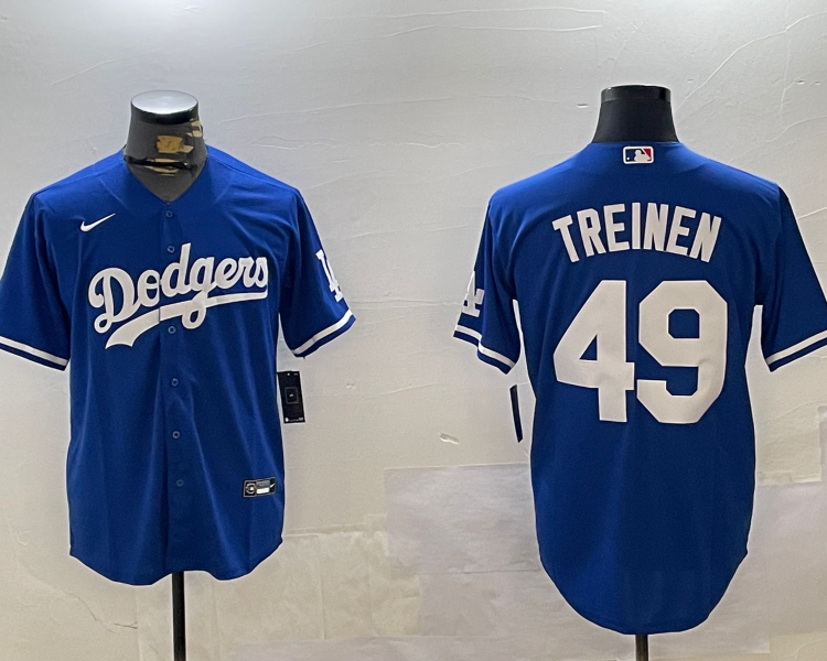 Men's Los Angeles Dodgers Blake Treinen #49 Royal Jersey