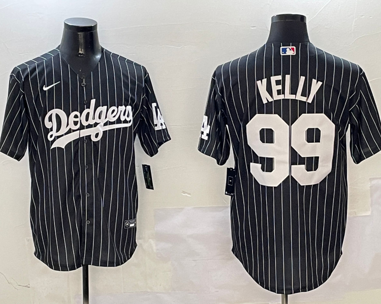 Men's Los Angeles Dodgers Joe Kelly #99 Black Alternate Limited Jersey