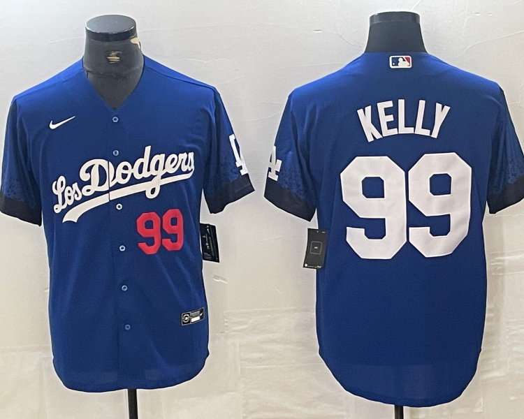 Men's Los Angeles Dodgers Joe Kelly #99 Blue Jersey