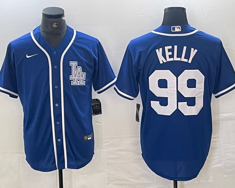 Men's Los Angeles Dodgers Joe Kelly #99 Blue Limited Jersey