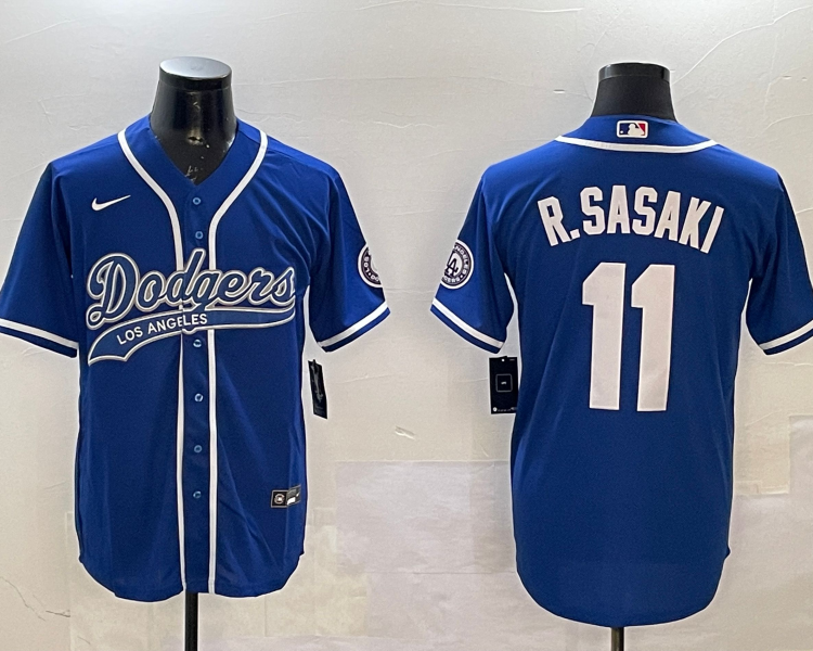 Men's Los Angeles Dodgers Roki Sasaki #11 Royal Jersey