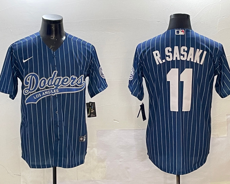 Men's Los Angeles Dodgers Roki Sasaki #11 Royal Team Jersey