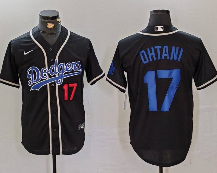 Men's Los Angeles Dodgers Shohei Ohtani #17 Black Jersey