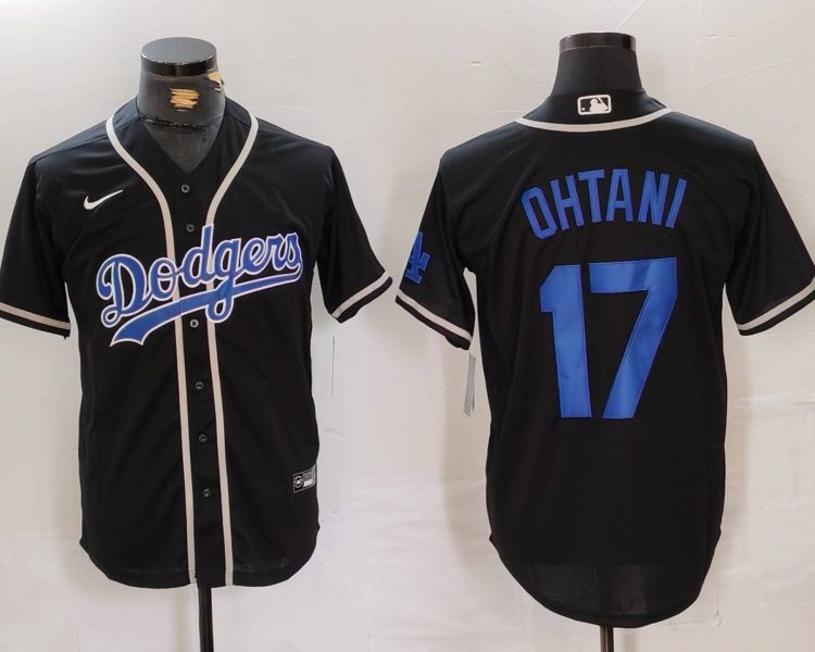 Men's Los Angeles Dodgers Shohei Ohtani #17 Black Jersey