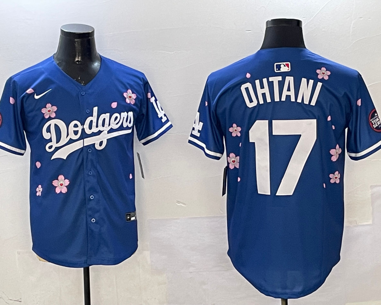 Men's Los Angeles Dodgers Shohei Ohtani #17 Royal Alternate Jersey
