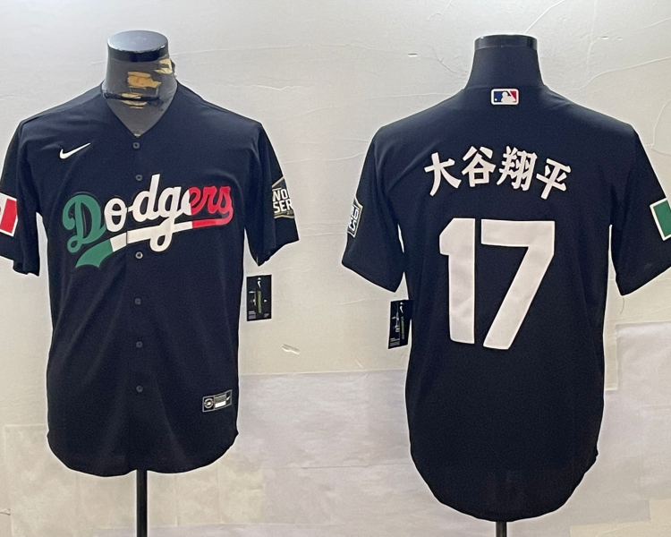 Men's Los Angeles Dodgers Shohei Ohtani Black Jersey