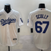Men's Los Angeles Dodgers Vince Scully #67 White Home Jersey