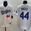 Men's Los Angeles Dodgers Andy Pages #44 White Home Limited Jersey