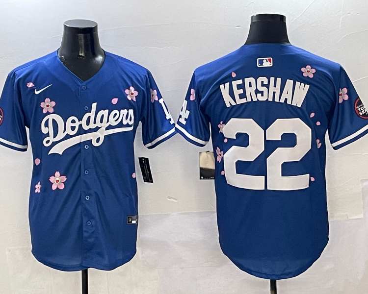 Men's Los Angeles Dodgers Clayton Kershaw #22 Royal Jersey