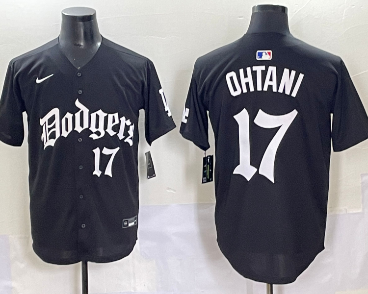 Men's Los Angeles Dodgers Shohei Ohtani #17 Black Alternate Jersey