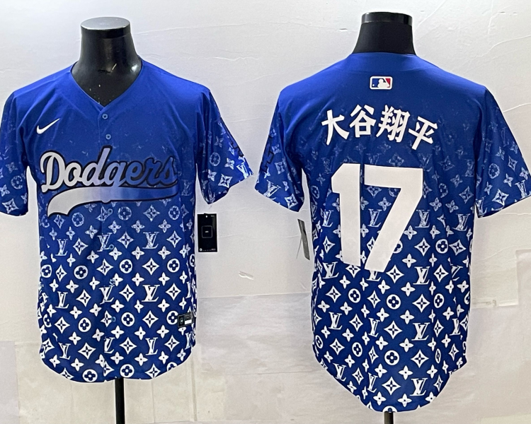 Men's Los Angeles Dodgers Shohei Ohtani #17 Royal Alternate Jersey