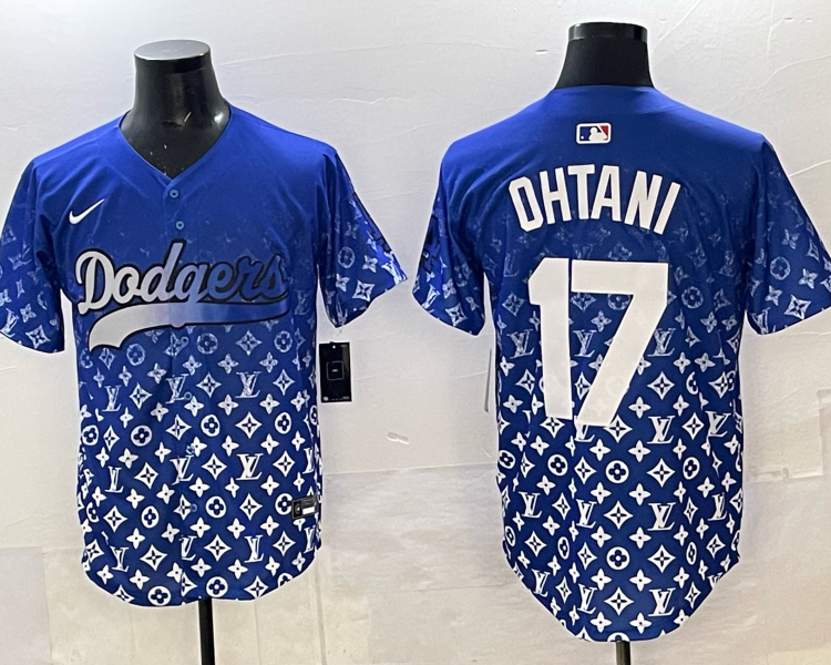 Men's Los Angeles Dodgers Shohei Ohtani #17 Royal Alternate Jersey