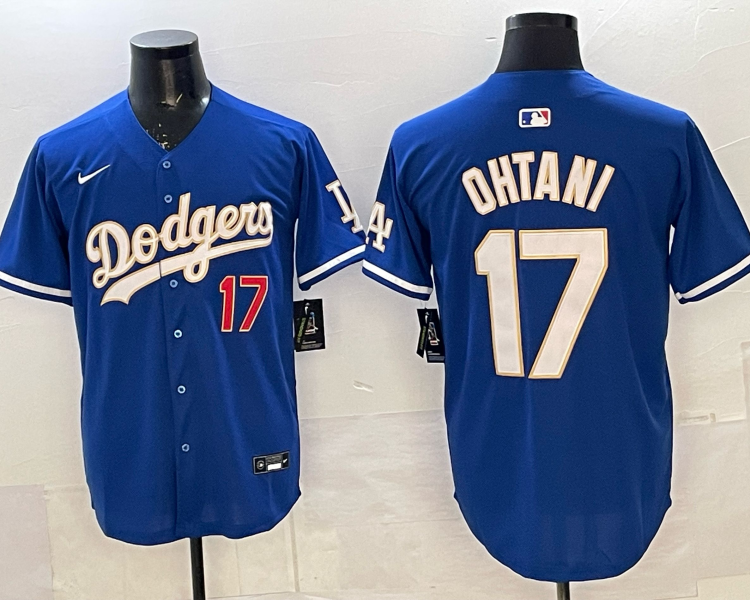 Men's Los Angeles Dodgers Shohei Ohtani #17 Royal Limited Jersey