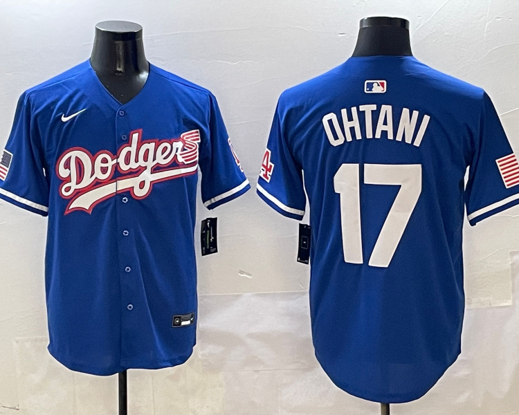 Men's Los Angeles Dodgers Shohei Ohtani #17 Royal Team Jersey