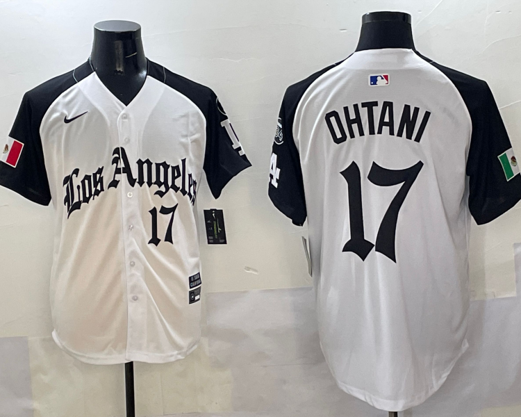 Men's Los Angeles Dodgers Shohei Ohtani #17 White Team Jersy