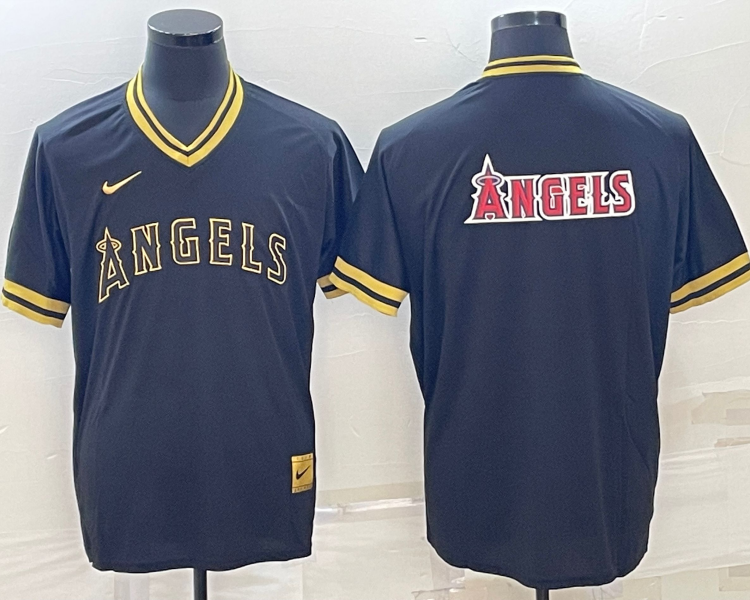 Men's Los Angeles Angels Black Alternate Jersey