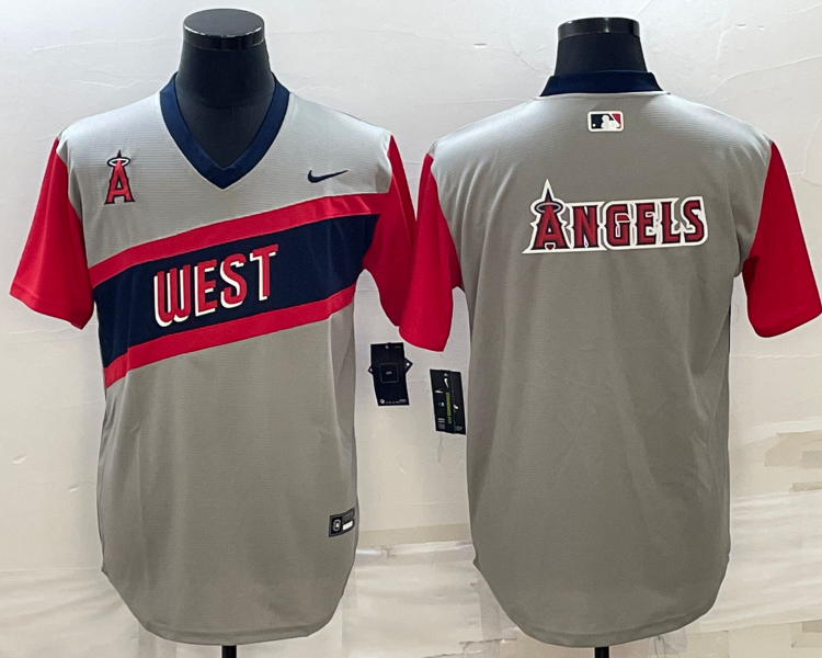 Men's Los Angeles Angels Gray Baseball Jersey