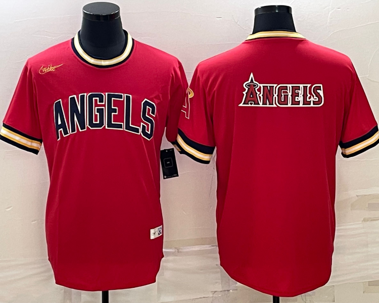 Men's Los Angeles Angels Red Alternate Name Jersey