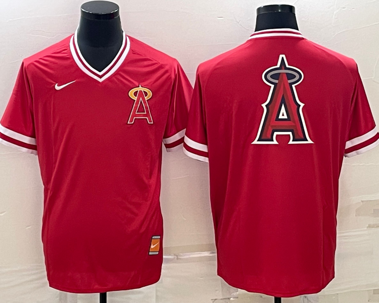 Men's Los Angeles Angels Red Authentic Team Jersey