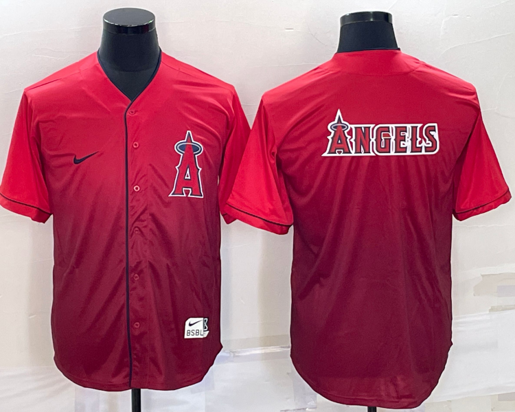Men's Los Angeles Angels Red Baseball Jersey