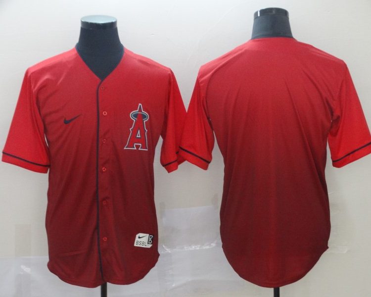 Men's Los Angeles Angels Red Blank Jersey