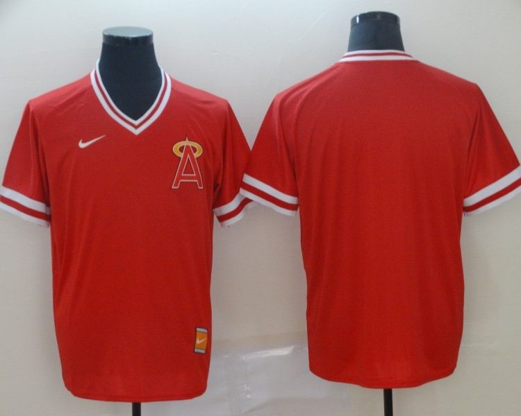 Men's Los Angeles Angels Red Blank Jersey