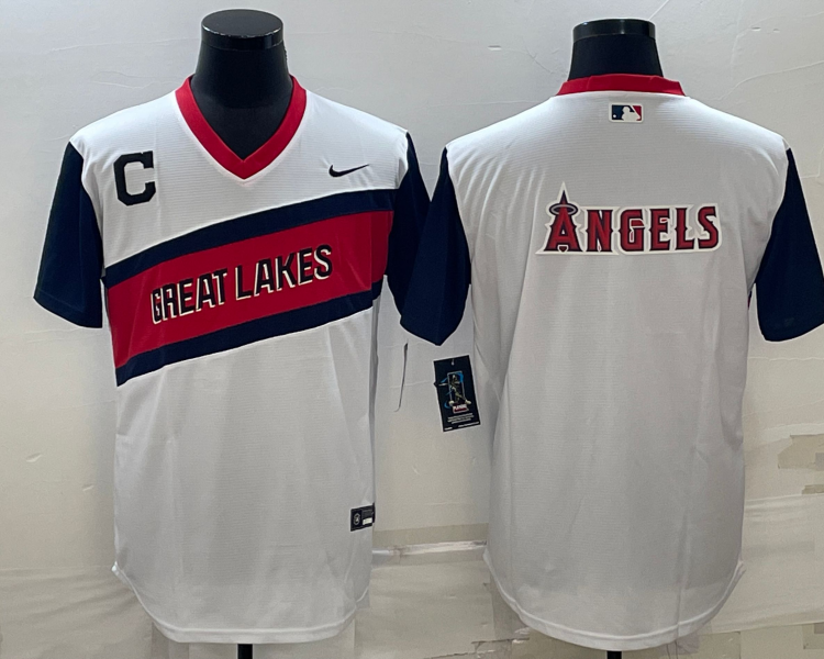 Men's Los Angeles Angels White Baseball Jersey